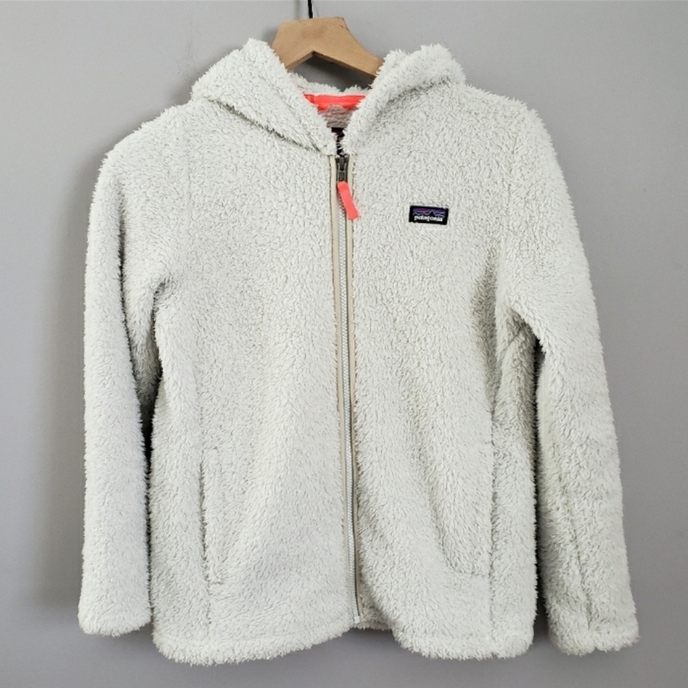 Patagonia Los Gatos Fleece Hoody Off White Cream Jacket SZ XL